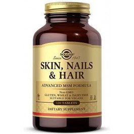   Solgar Вітаміни для волосся, шкіри, нігтів  Skin Nails & Hair Advanced Msm Formula (120 tabs)