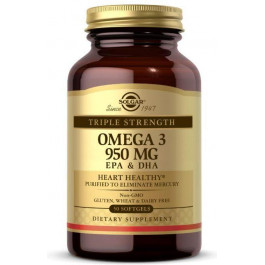   Solgar Triple Strength Omega 3 950 mg, 50 капсул