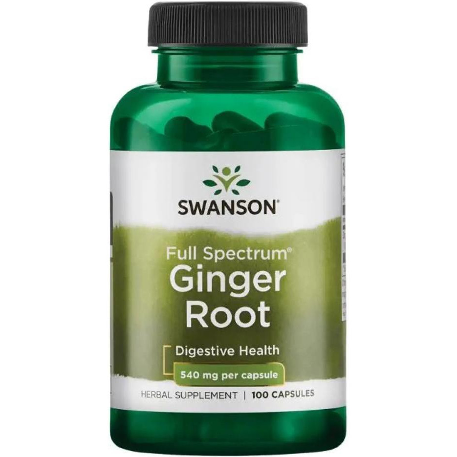 Swanson Ginger Root 540 mg 100 Caps - зображення 1