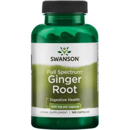   Swanson Ginger Root 540 mg 100 Caps