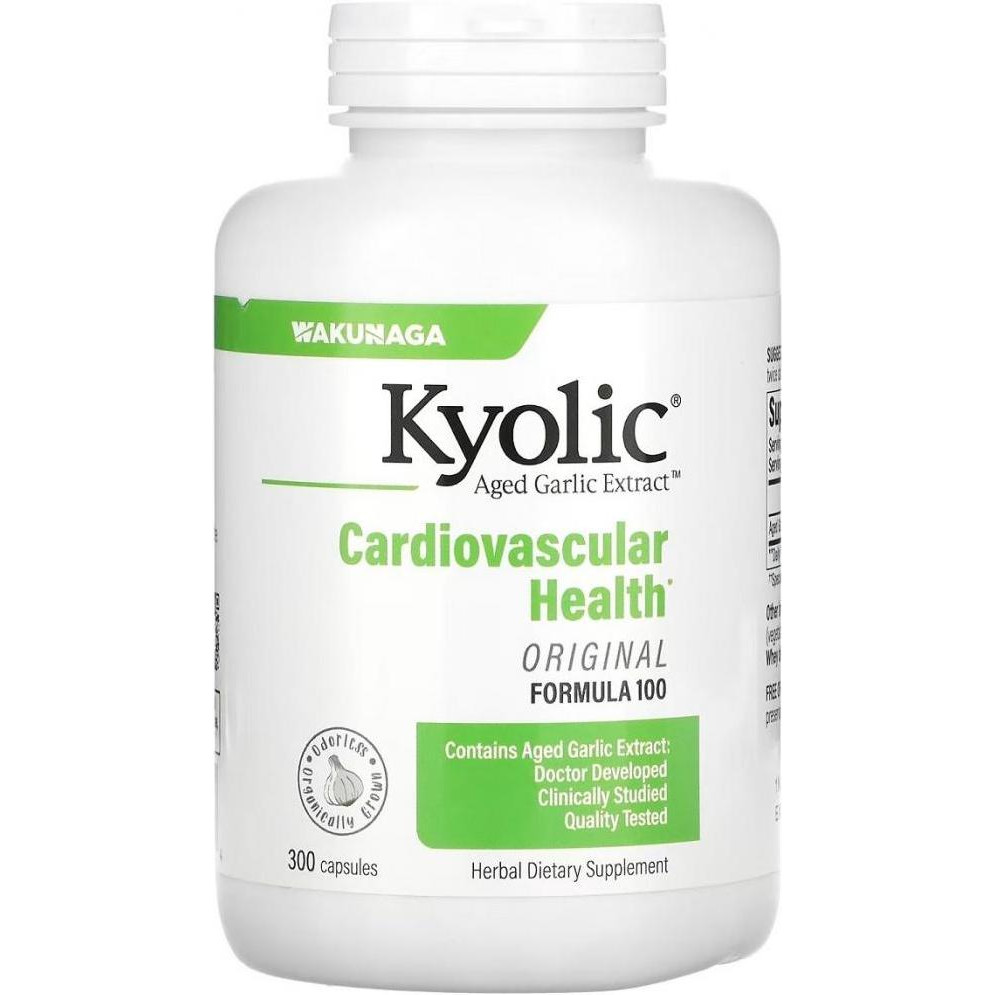 Kyolic Aged Garlic Extract Cardiovascular Health для здоров'я серцево-судинної системи 300 капсул - зображення 1