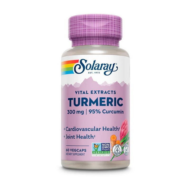 Solaray Turmeric 300 mg (60 veg caps) - зображення 1