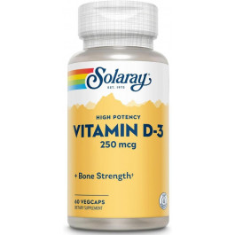   Solaray Vitamin D-3 1000 IU 25 mcg, 60 VegCaps