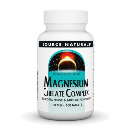   Source Naturals Magnesium Chelate Complex 100mg - 100 tabs