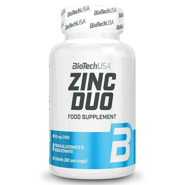 BiotechUSA Zinc Duo 60 Tablets - зображення 1