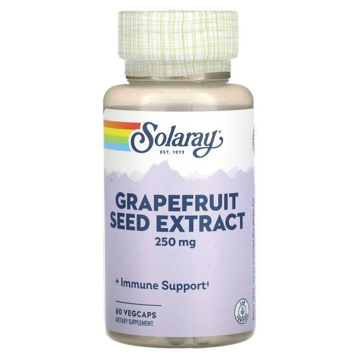 Solaray Екстракт насіння грейпфрута, 250 мг, Grapefruit Seed Extract, 60 вегет. (SOR08520) - зображення 1