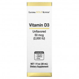   California Gold Nutrition Vitamin D3 2,000 IU 30 ml