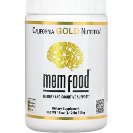   California Gold Nutrition Підтримка пам'яті та когнітивних функцій Їжовік гребінчастий , MEM Food, Memory & Cognitive Support 