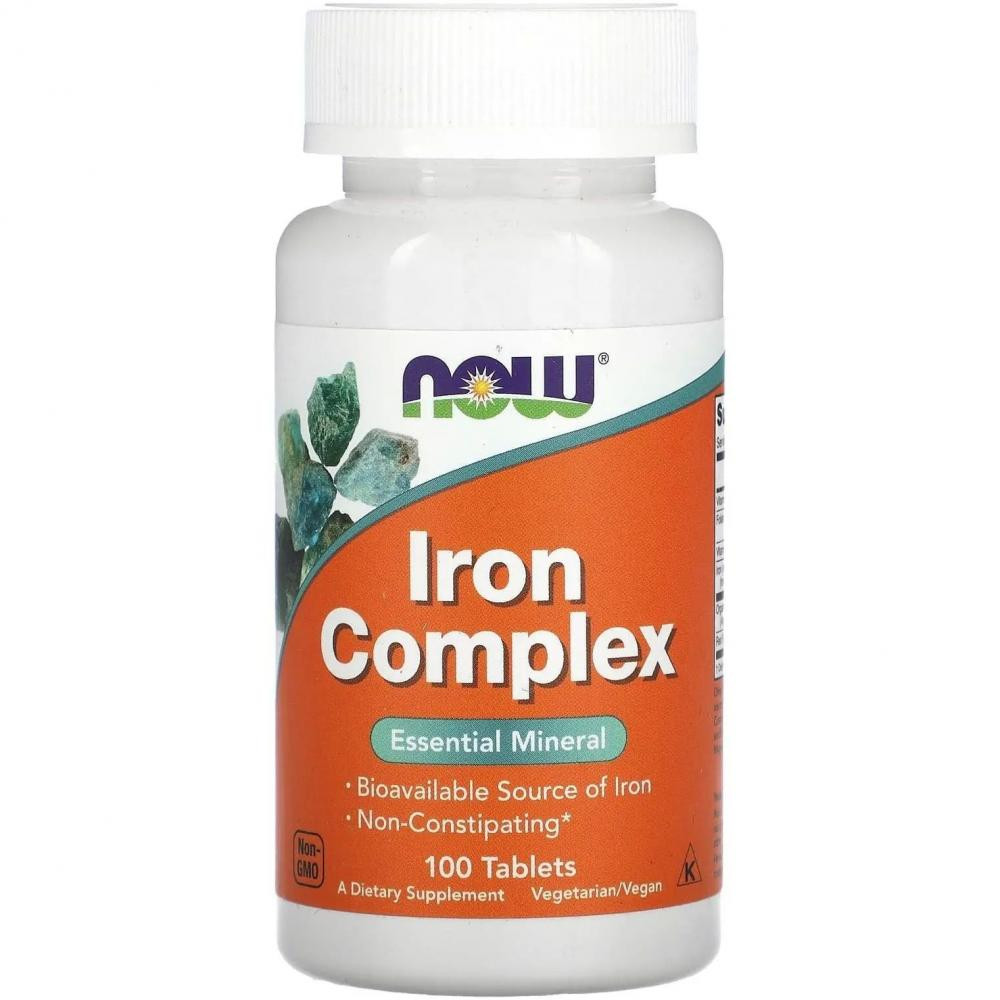 Now Минералы  Iron Complex 100 таблеток (733739014405) - зображення 1