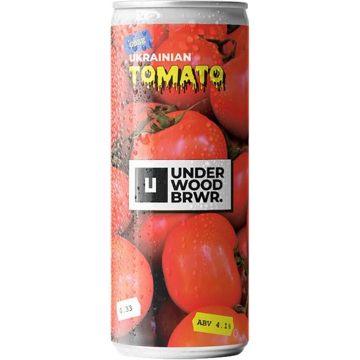 Underwood Brewery Пиво  UkranianTomatoGose св нф зб, 0,33 л (4820224360676) - зображення 1