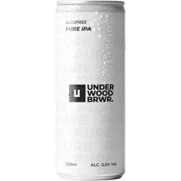   Underwood Brewery Пиво безалкогольне  Pure IPA світле 0.5% 0.33 л з/б (4820224361017)