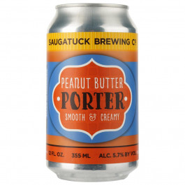   Saugatuck Пиво  Peanut Butter Porter темне нефільтроване з/б, 0,355 л (0850614008011)