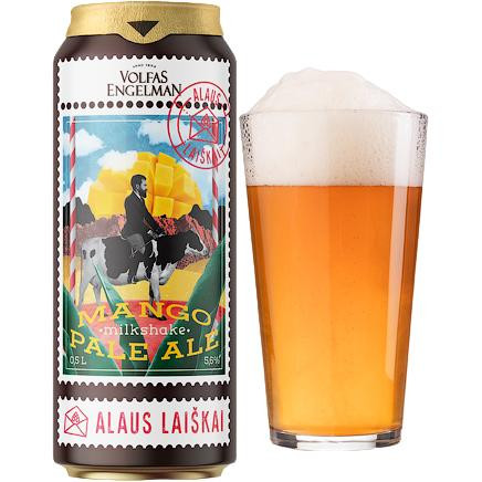 Volfas Engelman Пиво  Mango Milkshake Pale Ale, світле, 5,6%, з/б, 0,5 л (885970) (4770301235123) - зображення 1