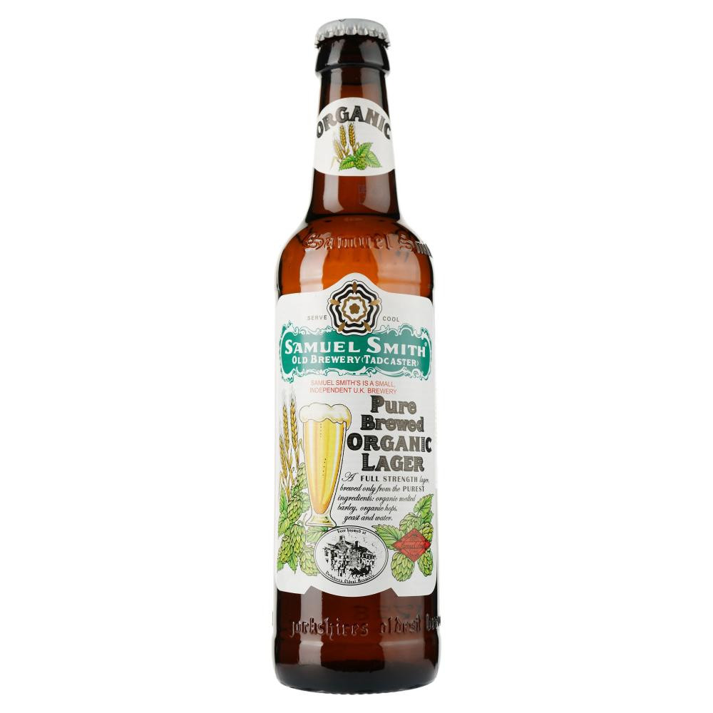 Samuel Smith Пиво  Organic Lager світле, 5%, 0,36 л (789764) (5010149200747) - зображення 1