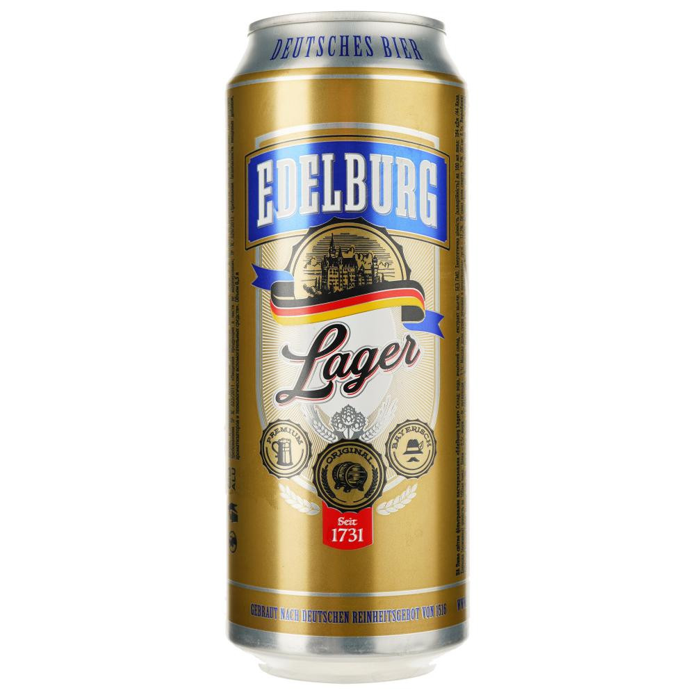 Edelburg Пиво  Lager ж/б 0,5 л 5,2% (4260684190046) - зображення 1