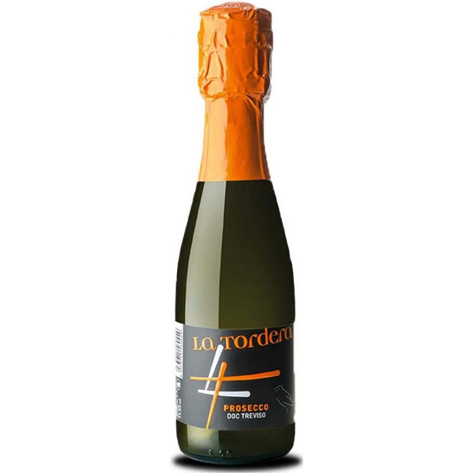 La Tordera Вино ігристе  Prosecco Treviso Doc Spumante Brut біле брют 0,2л 11,5% (8033011560449) - зображення 1