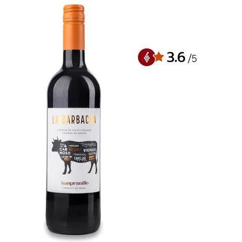 La Barbacoa Вино  Tempranillo red, 0,75 л (8413060751522) - зображення 1