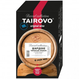   Tairovo Вино Таїровське Премiум Шардоне біле сухе bag-in-box 10 л (4820236720246)