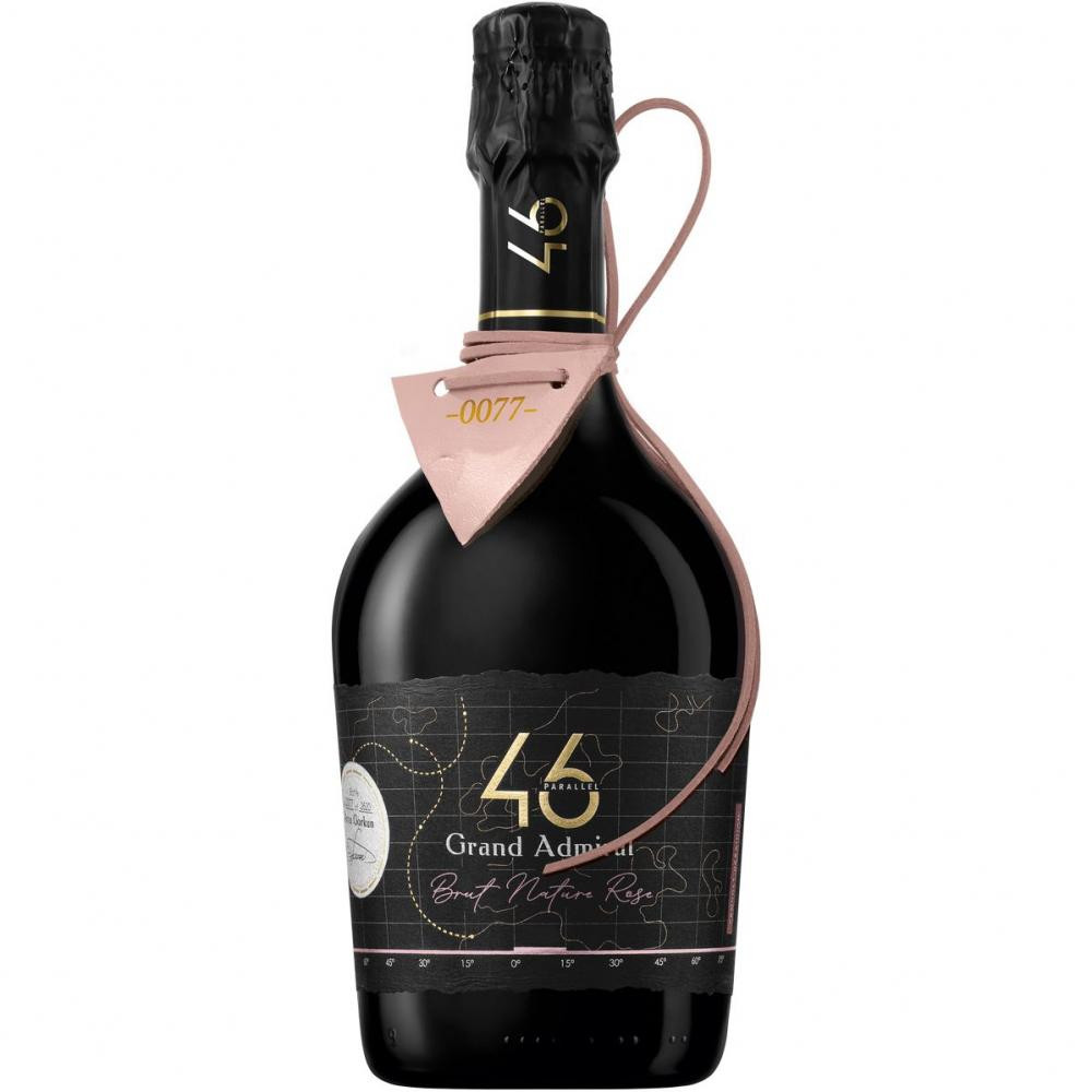 46 Parallel Вино Grand Admiral Extra Brut Rose 0,75 л брют ігристе рожеве (4820233641100) - зображення 1