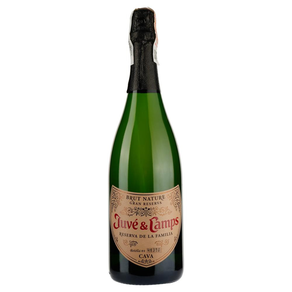 Juve y Camps Ігристе Reserva de la Familia Gran Reserva Brut Nature 0,75 л (8424487600188) - зображення 1