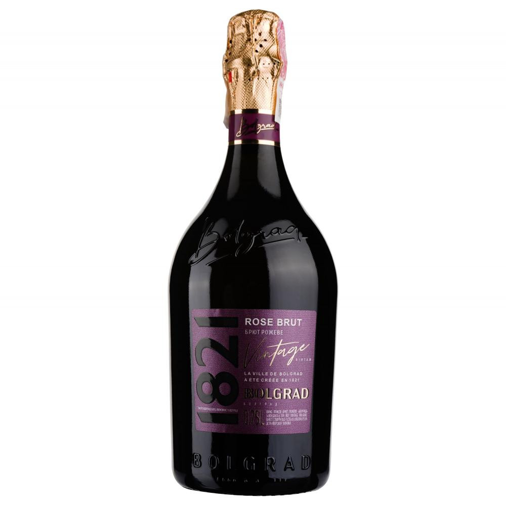 Bolgrad Вино ігристе  1821 Vintage  Брют рожеве 0,75 л 10-13,5% (4820197562206) - зображення 1