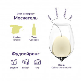   Anecoop Вино  Sol De Mediterraneo біле солодке 12%, 750 мл (8412276551322)