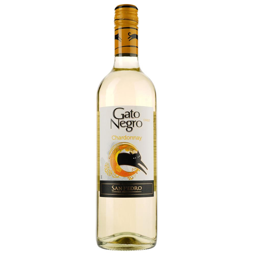 Gato Negro Вино Chardonnay белое сухое 0.75 л 13.5% (7804300120641) - зображення 1