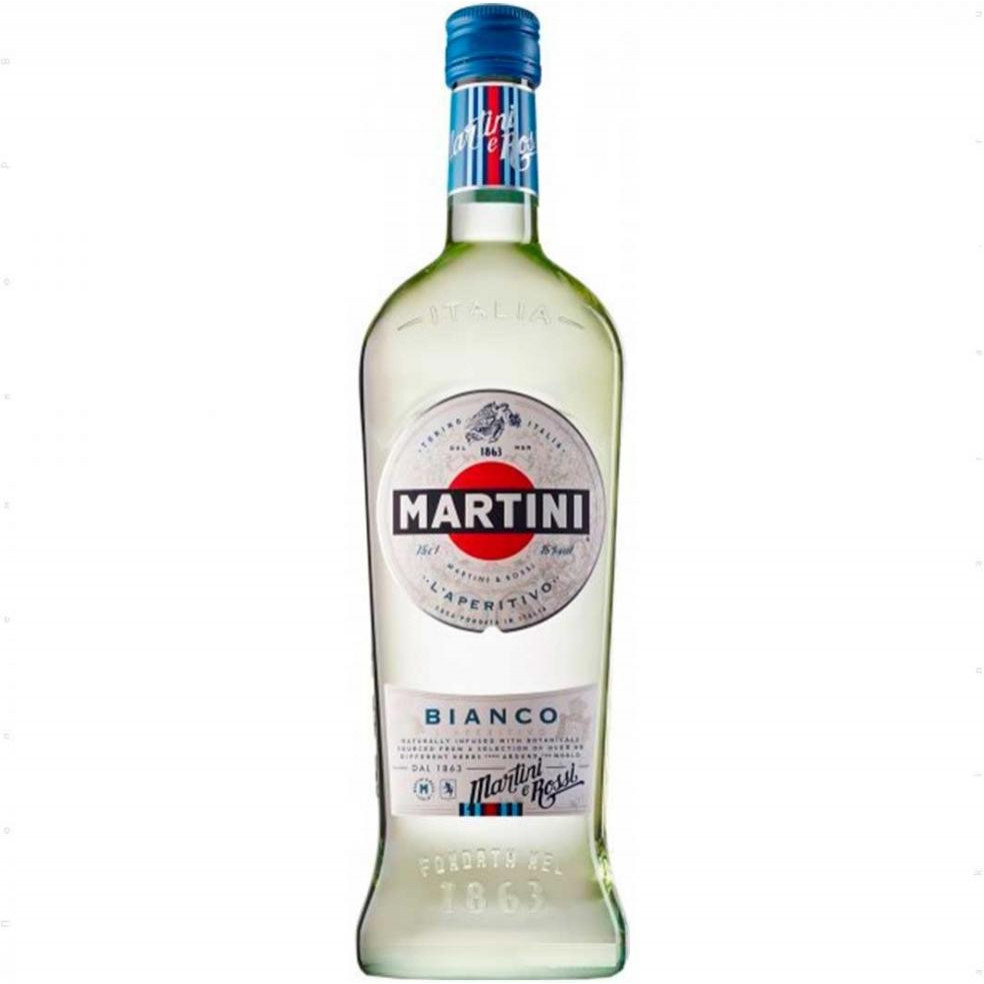 Martini Вермут  Bianco сладкий 1 л 15% (5010677925006) - зображення 1