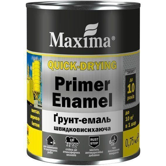 Maxima Quick-Drying Primer Enamel серый 0,75 кг - зображення 1