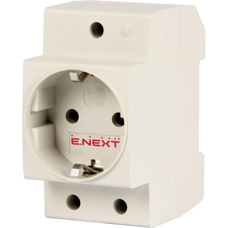 E.NEXT e.socket.pro.din.tms, 230В, с з/к на DIN-рейку (s004002) - зображення 1