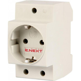   E.NEXT e.socket.pro.din.tms, 230В, с з/к на DIN-рейку (s004002)