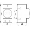 E.NEXT e.socket.pro.din.tms, 230В, с з/к на DIN-рейку (s004002) - зображення 2