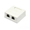 EPNew Розетка внешняя 2хSTP, кат. 6, RJ45, (6BX-S2WHA6) - зображення 1