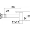 PAFFONI Tweet square ZDUP 112 NO - зображення 2