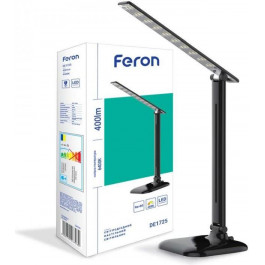   FERON LED DE1725 9W 4000K чорний (29860)