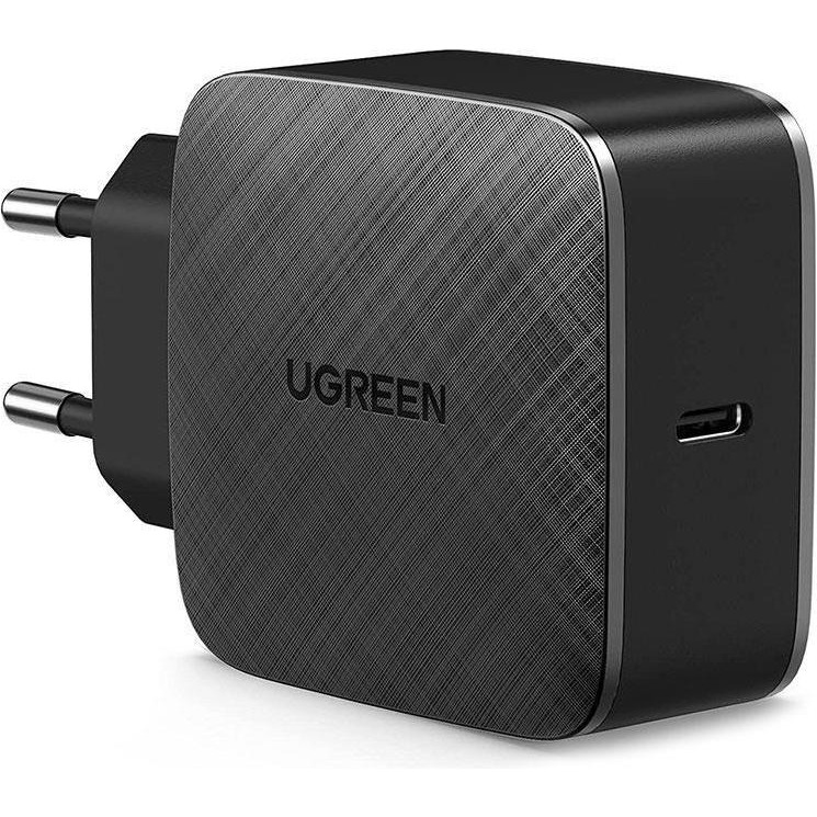 UGREEN 65W Type-C PD GaN Charger Black (70817) - зображення 1