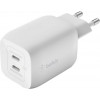 Belkin Boost Up Charge Pro GaN Dual USB-C Charger 65W White (WCH013VFWH) - зображення 3