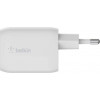 Belkin Boost Up Charge Pro GaN Dual USB-C Charger 65W White (WCH013VFWH) - зображення 4