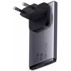 Baseus GaN5 Pro Ultra-Slim Fast Charger C+U 65W Overseas Edition Gray + Type-C to Type-C (CCGP150113) - зображення 6