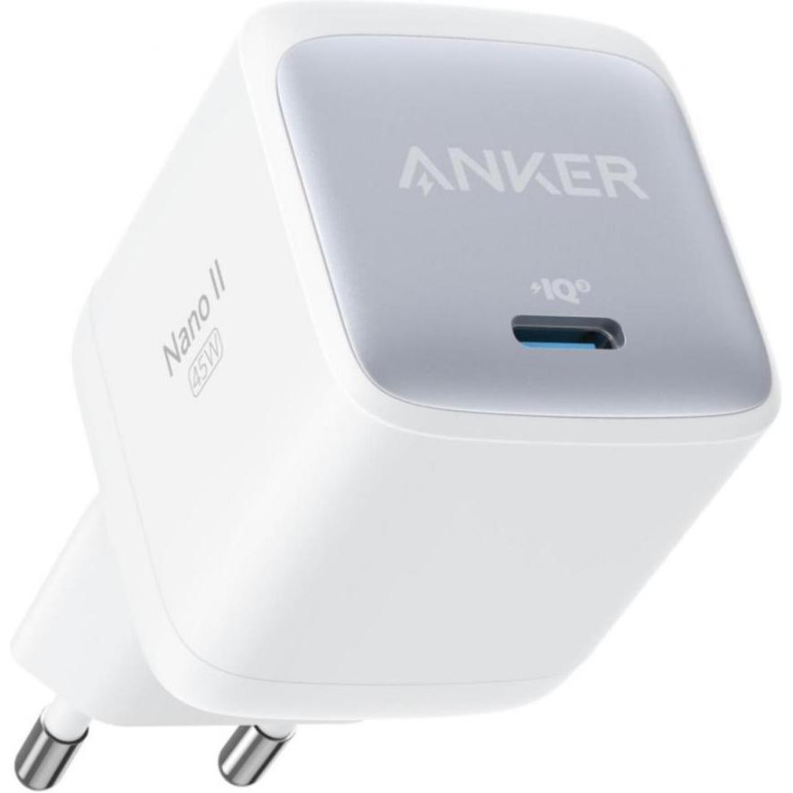 Anker PowerPort 713 Nano II GaN 45W White (A2664321) - зображення 1