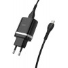 Hoco C12Q Smart QC3.0 + MicroUSB Black - зображення 1