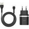 Hoco C12Q Smart QC3.0 + MicroUSB Black - зображення 5