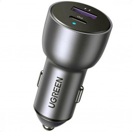   UGREEN CD213 36W 2xUSB Type-C PD Fast Car Charger Space Grey (60980)