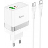 Hoco N21 Topspeed + USB Type-C to USB Type-C White - зображення 1