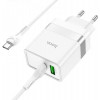 Hoco N21 Topspeed + USB Type-C to USB Type-C White - зображення 2