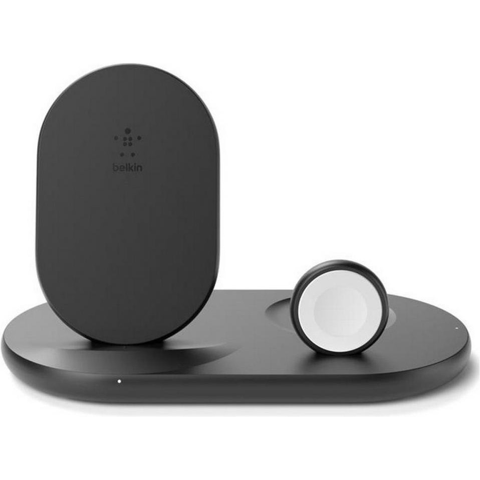 Belkin Boost Up 3-in-1 Wireless Charger Black (WIZ001VFBK) - зображення 1