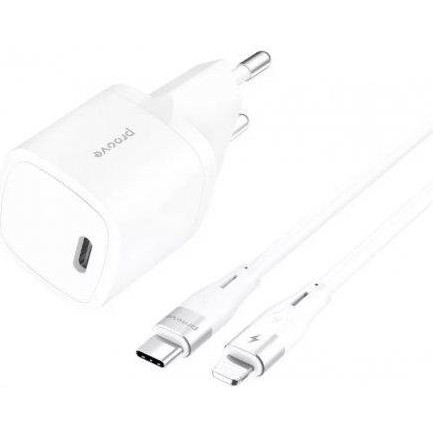 Proove Silicone Power 20W White Type-C to Lightning cable(WCSP20020102) - зображення 1