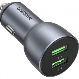   UGREEN CD213 36W 2xUSB Type-C PD Fast Car Charger Dark Blue (10144)