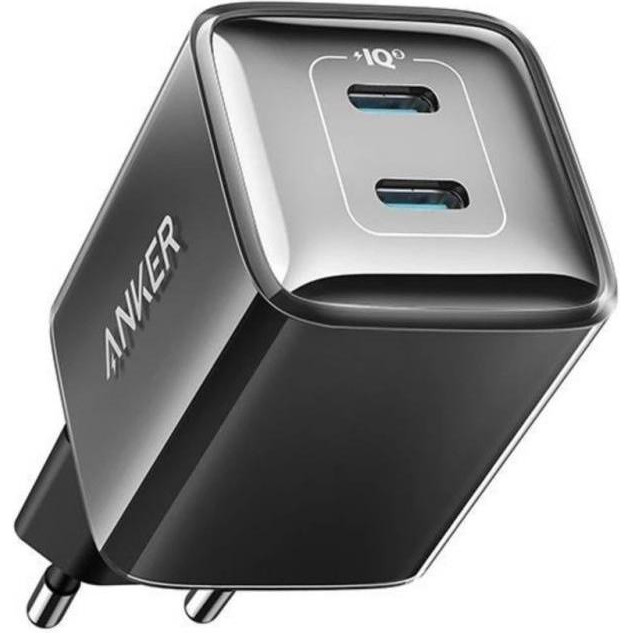 Anker PowerPort 521 Nano Pro 40W 2xUSB-C PIQ3.0 Black (A2038G22) - зображення 1