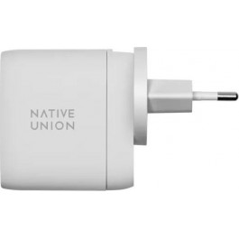   NATIVE UNION Fast GaN Charger PD 67W Dual USB-C Port White (FAST-PD67-WHT-INT)